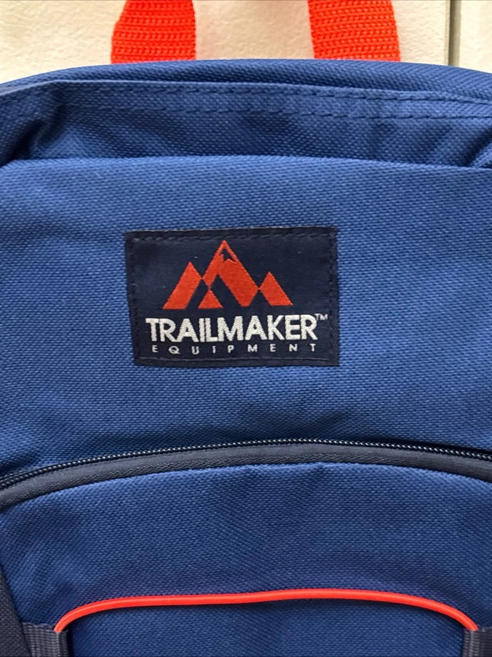 Trailmaker Backpack Blue Orange Lightweight 17 inch Bungee design School New